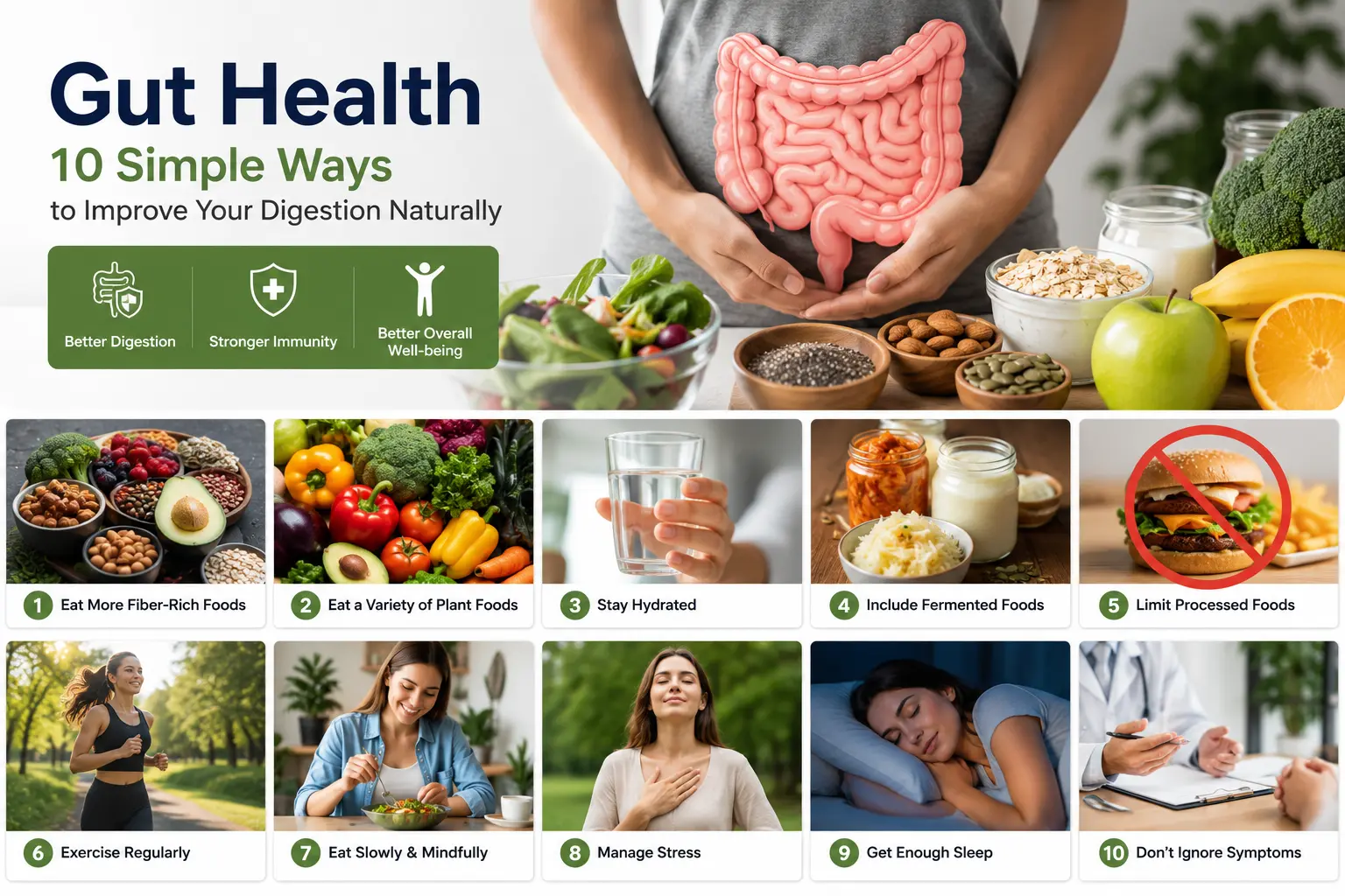 Healthy whole foods including fruits nuts seeds yogurt and vegetables